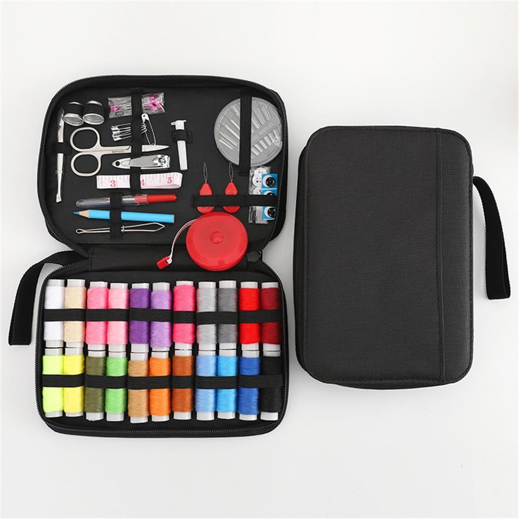 Kit de Costura portátil, Caja de Costura doméstica, Costura a Mano, Caja de Almacenamiento de Costura, Juego de Kit de Costura con Aguja de Coser