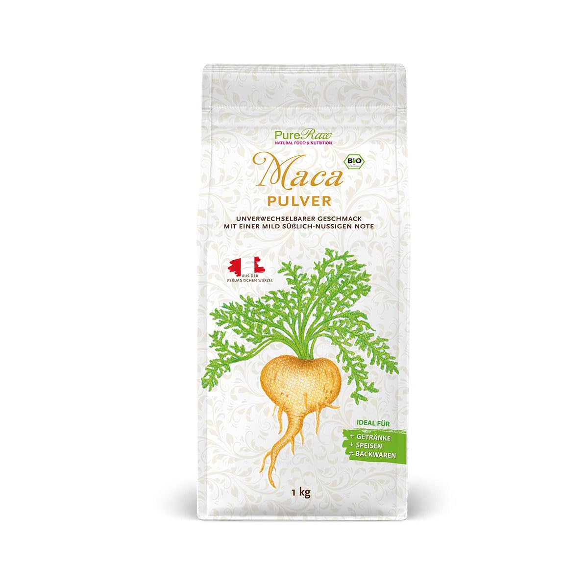 Maca en polvo Mezcla orgánica amarilla, negra, roja y morada (cruda vegana) Raíz de maca 100% pura sin aditivos Superalimento para batidos energéticos Mezcla orgánica en polvo de raíz de maca