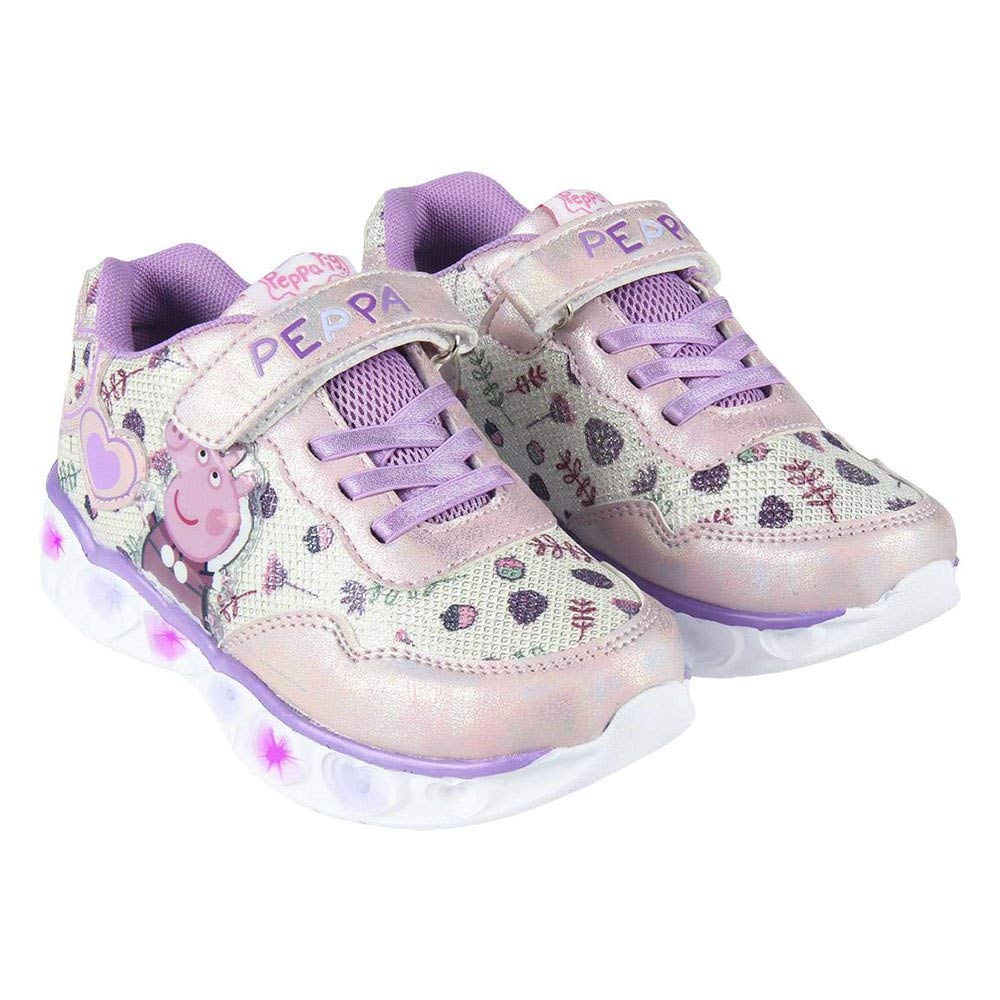 CERDÁ Life'S Little Moments Cerdá - Zapatillas Led Peppa Pig de Color Lila Zapatillas LED Peppa Pig de Color LilaNiñas