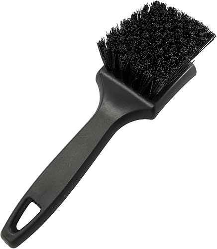 Cepillo de lavado de auto, no raya, rueda y cepillo de neumáticos para llantas de automóvil, limpiador de neumáticos de cerdas rígidas de mango disponible en Yaxa Peru