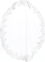 Vista 3 de Velos de 1 Comunión para Niñas - Velo de la Primera Comunión para Niñas 7-16 - Velos para Primera Comunión - Velo blanco para niños, Blanco