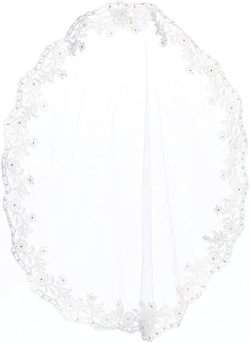 Miniatura 3 de Velos de 1 Comunión para Niñas - Velo de la Primera Comunión para Niñas 7-16 - Velos para Primera Comunión - Velo blanco para niños, Blanco