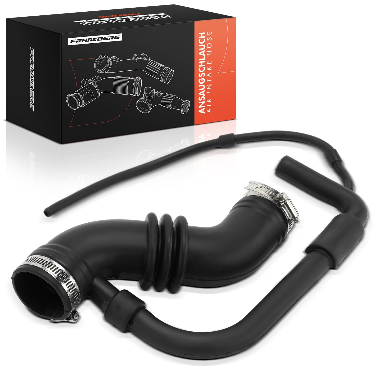 Frankberg Tubo di Aspirazione Aria per Auto Benzina Compatibile con Cinquecento 170 0.7L-1.1L 1991-1999 Seicento/600 187 0.9L 1.1L 1997-2010 Replace# 7724730