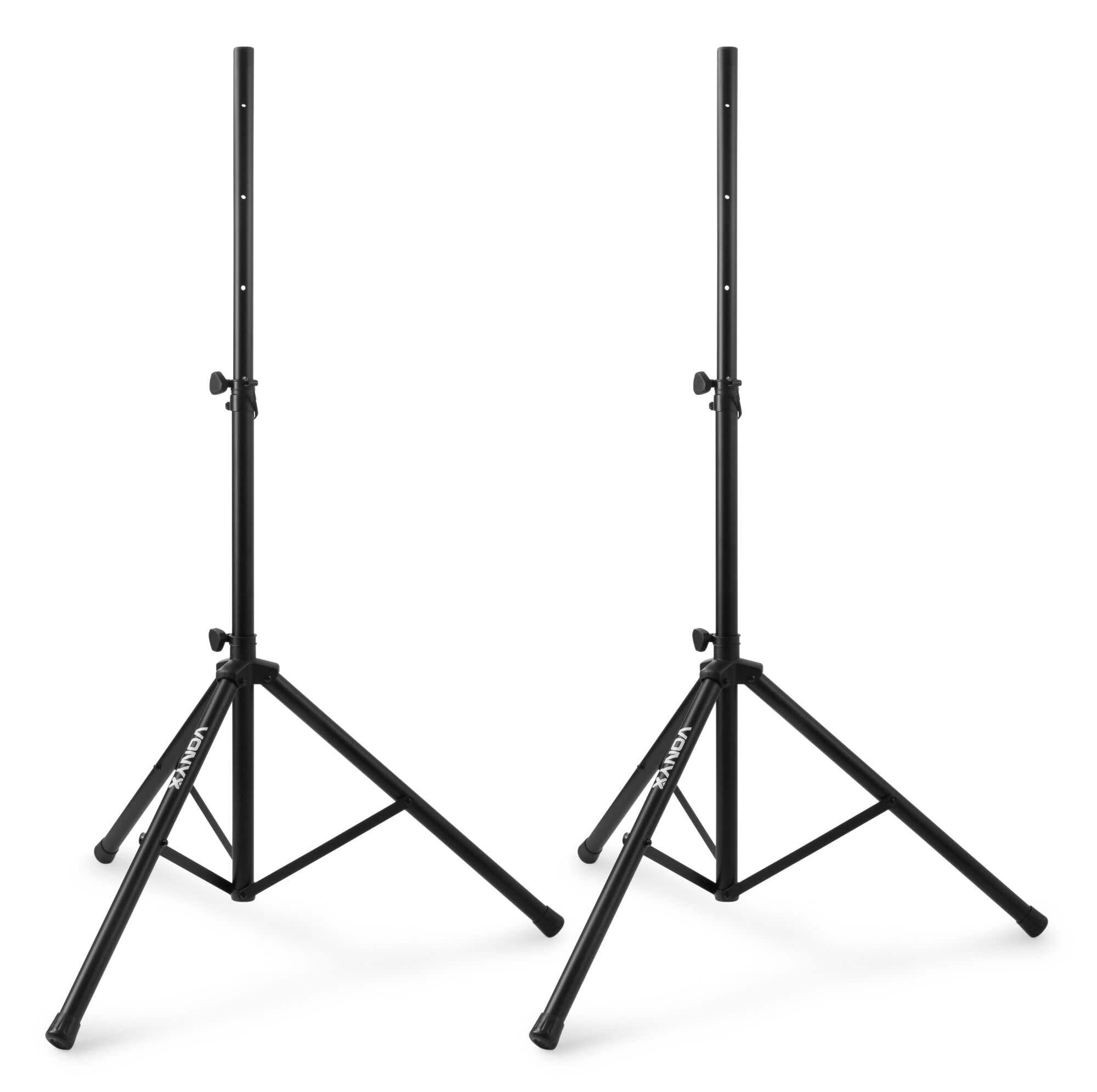VONYX VSA10P Pack Sono - Ensemble d'Enceintes Passives 10", 1000W avec Supports Trépieds Réglables et Housses de Transport, Idéal pour DJ, Musiciens ou animateurs