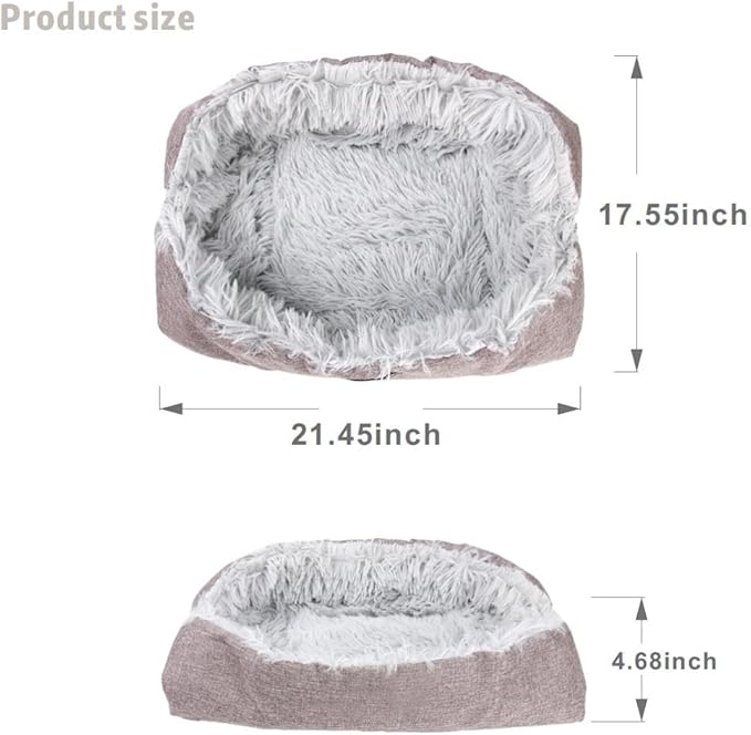 Cama Redonda Perro Grande Convertible Lavable miniatura 3