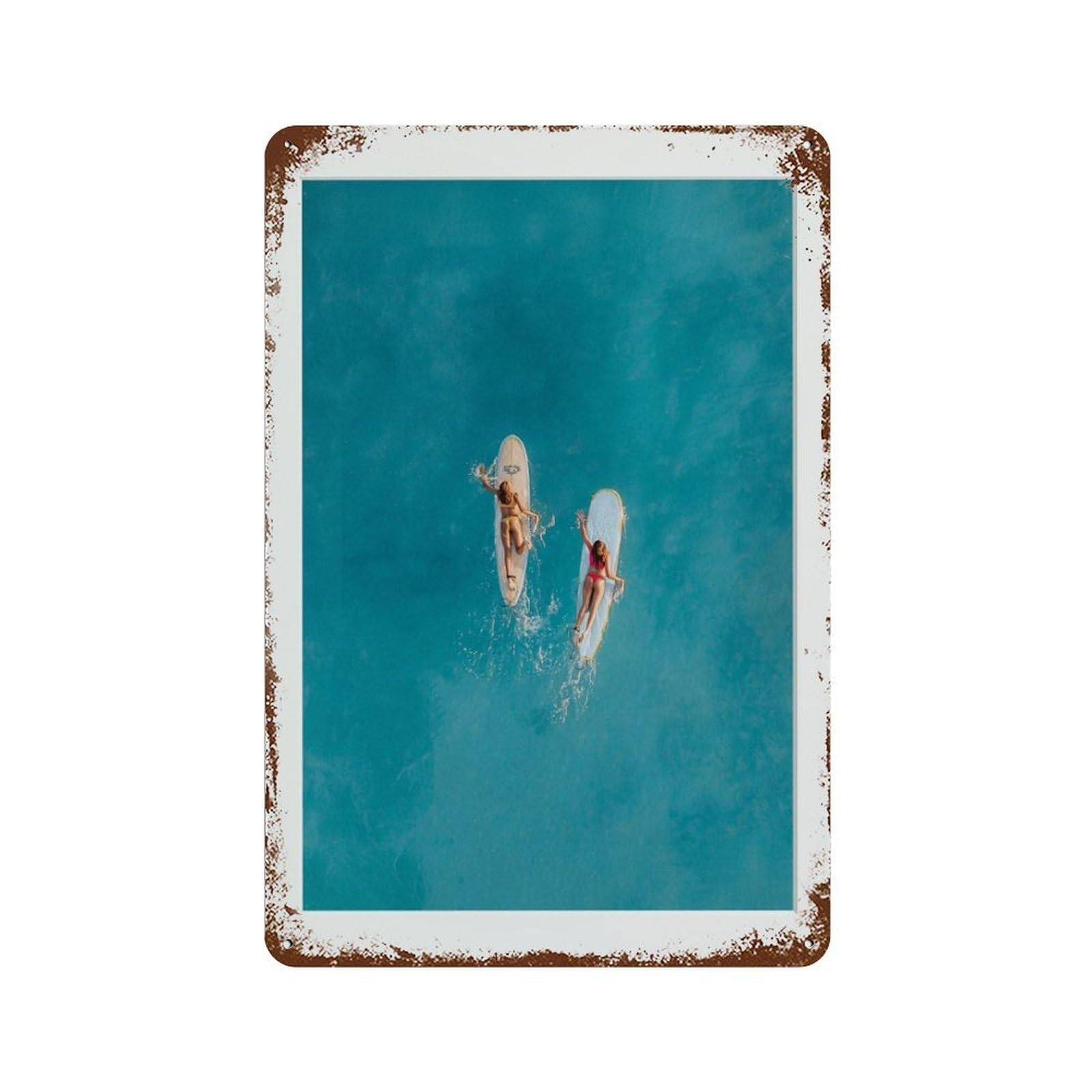 xiaoxiaoshen Surf Photography S Wall Decor Art Metal Tin Poster Modern Home Decor Art Home Bar Shop Decorations Vintage Sign 30x20cm