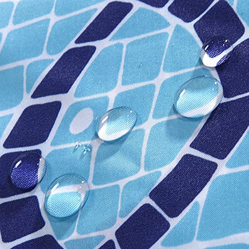 KnSam Narrow shower curtain for corner shower and small bathtub textile bath curtain made of polyester fabric - Image 3