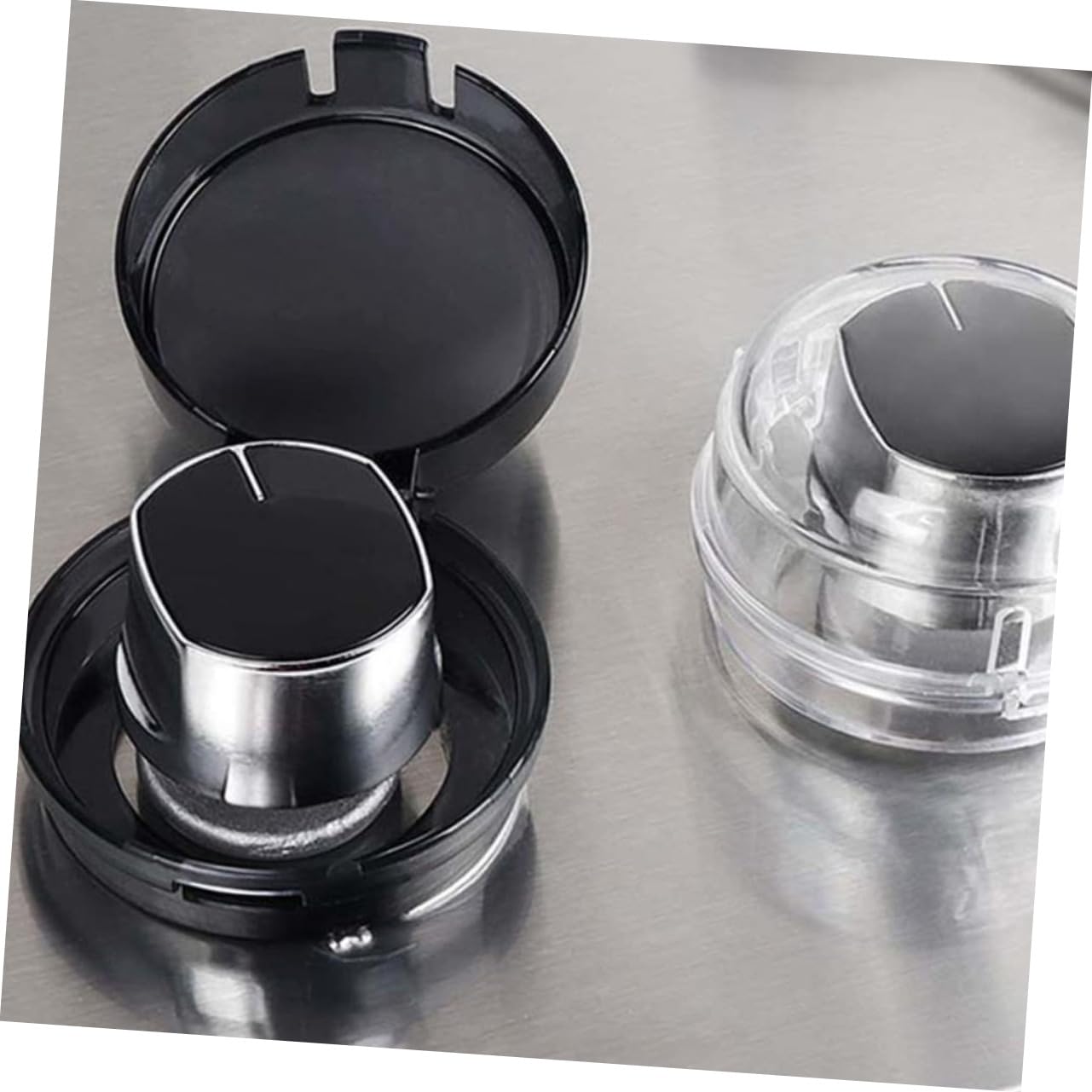 Hohopeti Gas Knob Guards Childproof Oven Knob Covers Stove Locks for Safety Elegant Design Easy to Use