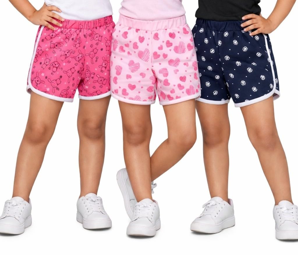 Chandrika Girls Regular Fit Cotton Shorts - Pack of 3 - Review, Price and Buying Guide