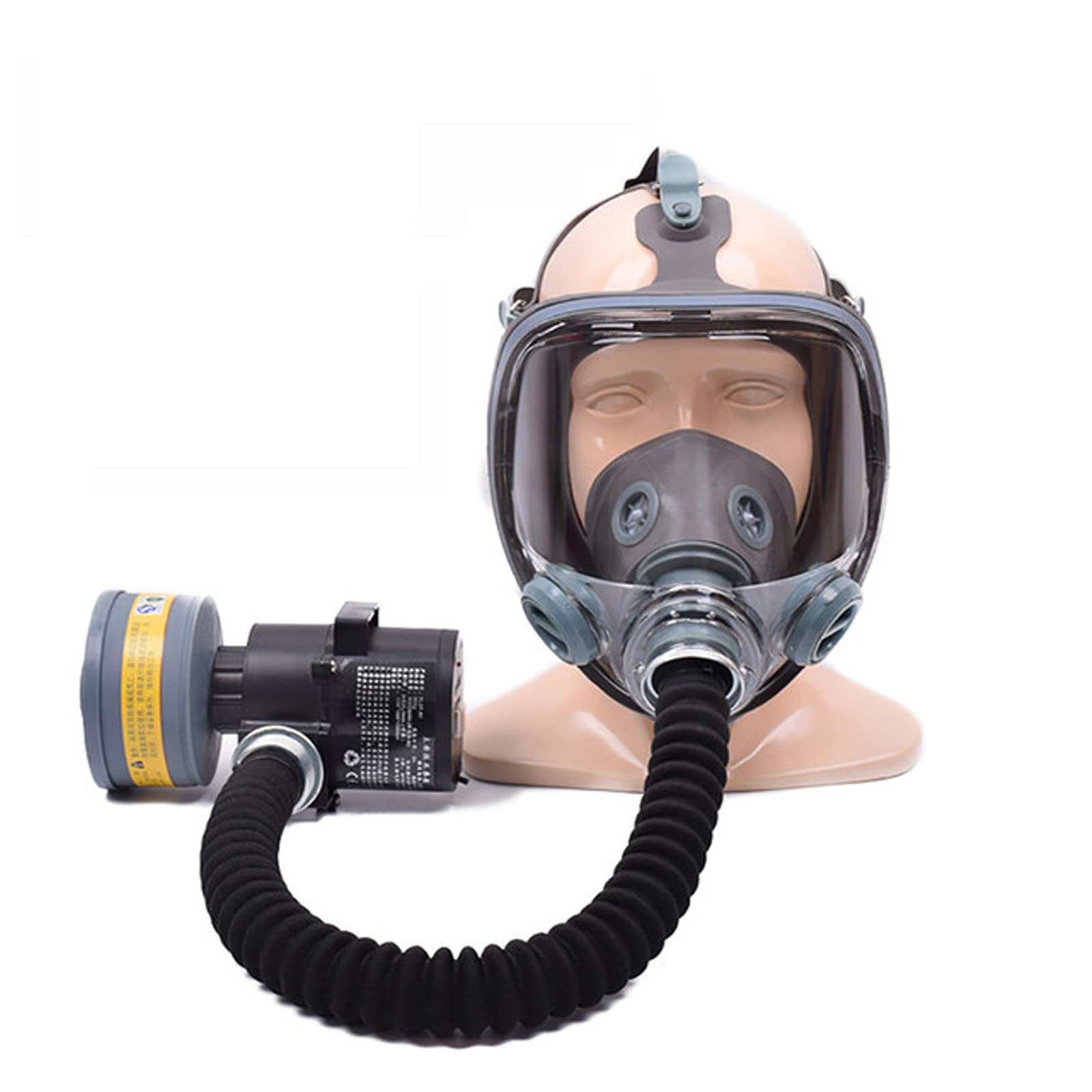 Soplador Eléctrico Recargable, Máscara Facial Completa con Respirador, Máscara Antigás, Máscara Antivaho Hd, Sistema Respiratorio de Protección (Paquete 3)