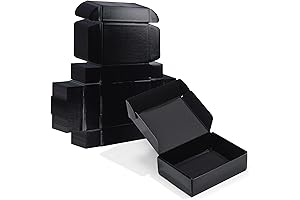 ZBEIVAN Black Shipping Boxes for Small Business