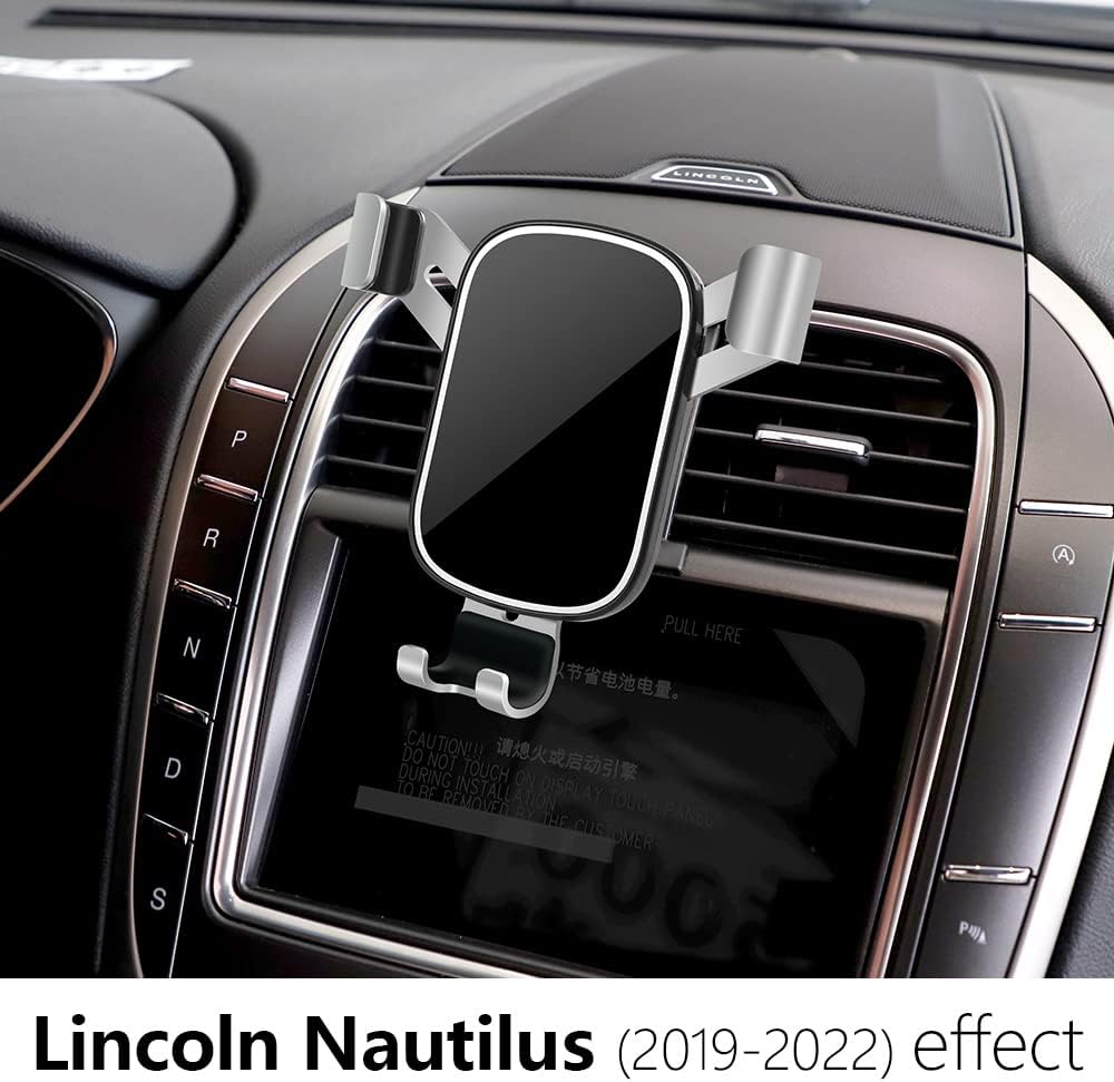 Car Phone Holder for Lincoln Nautilus 2019 2020 SUV Auto Interior Accessories Best Cell Phones Mount Cellphone Mobile Cradle Charging Navigation Bracket Screen Air Vent Accessory