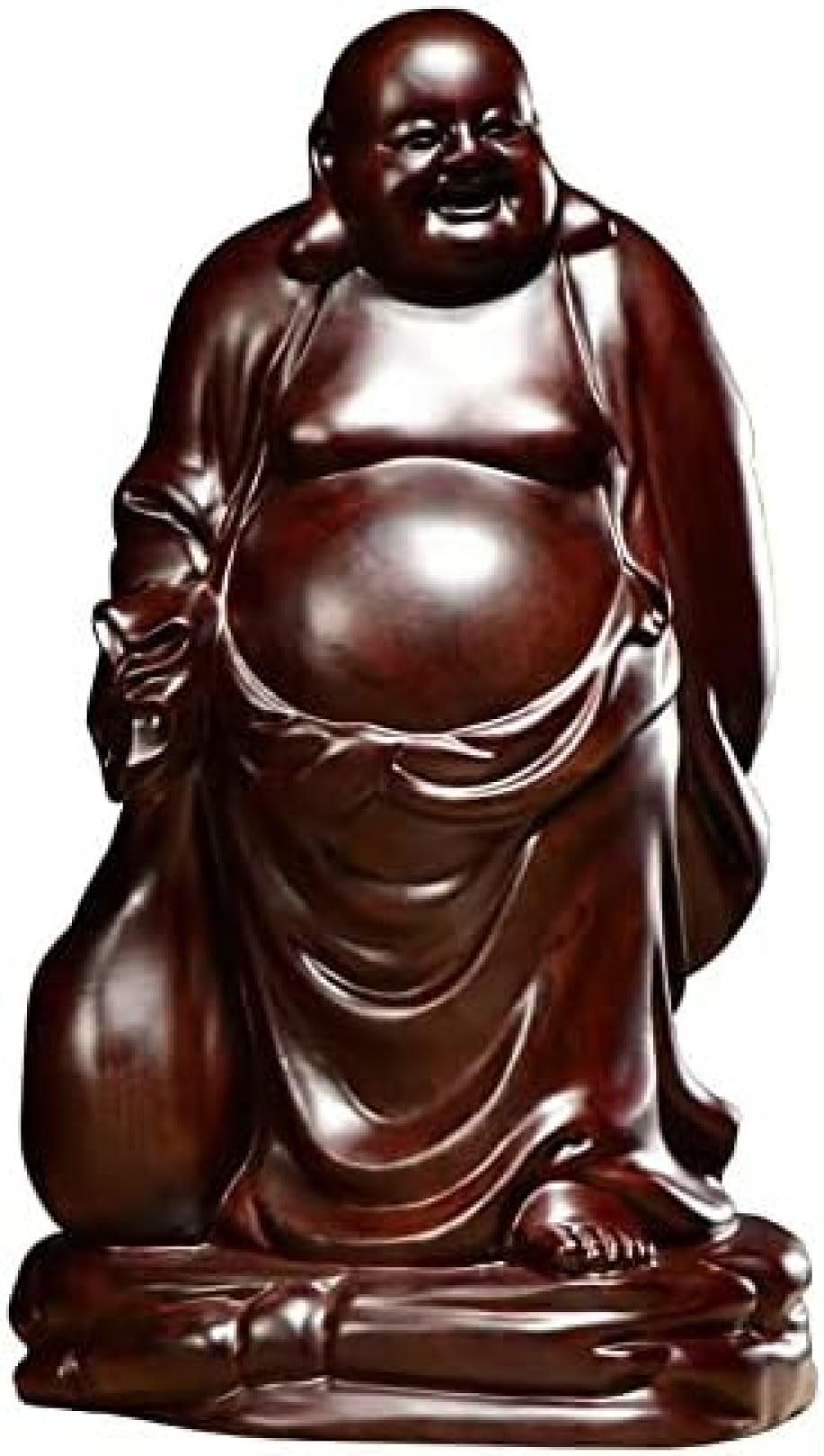 Amazon｜仏像木彫り七福神布袋布袋の置物木像木製フィギュア花梨木
