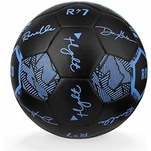 Seamless Soccer Ball Size 4/Size 5 for Adults and Youth, Thermo-Bonded Construction, Waterproof & Leak-Proof, Enhanced Air Retention, Match Ball for Training, Practice and Games