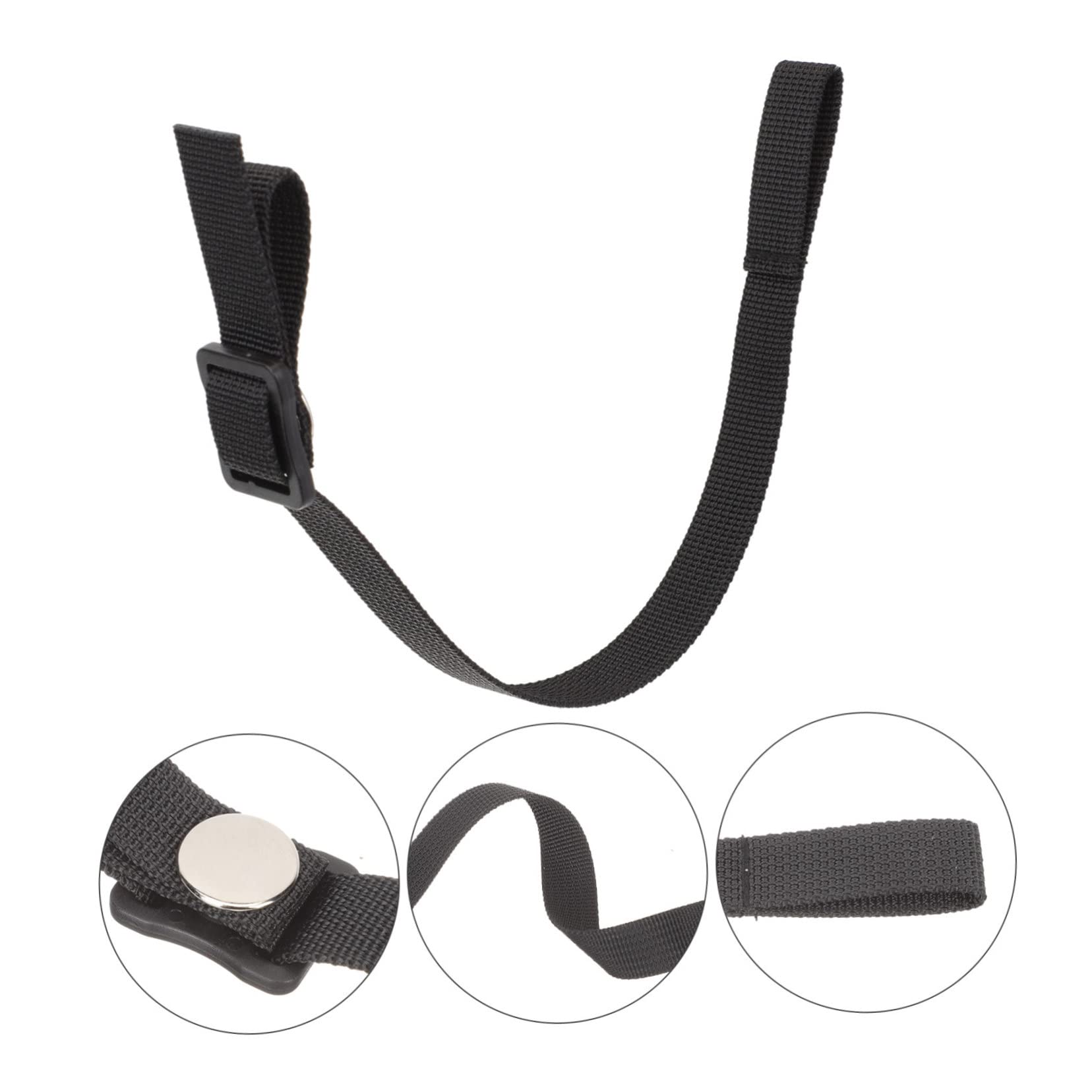 POPETPOP Casco de Hockey de sujeción mentón reemplazo de Hockey Titular Chin Strap Correa de Barbilla Kit de reparación de Casco de Hockey Accesorio de Hockey poliéster Black