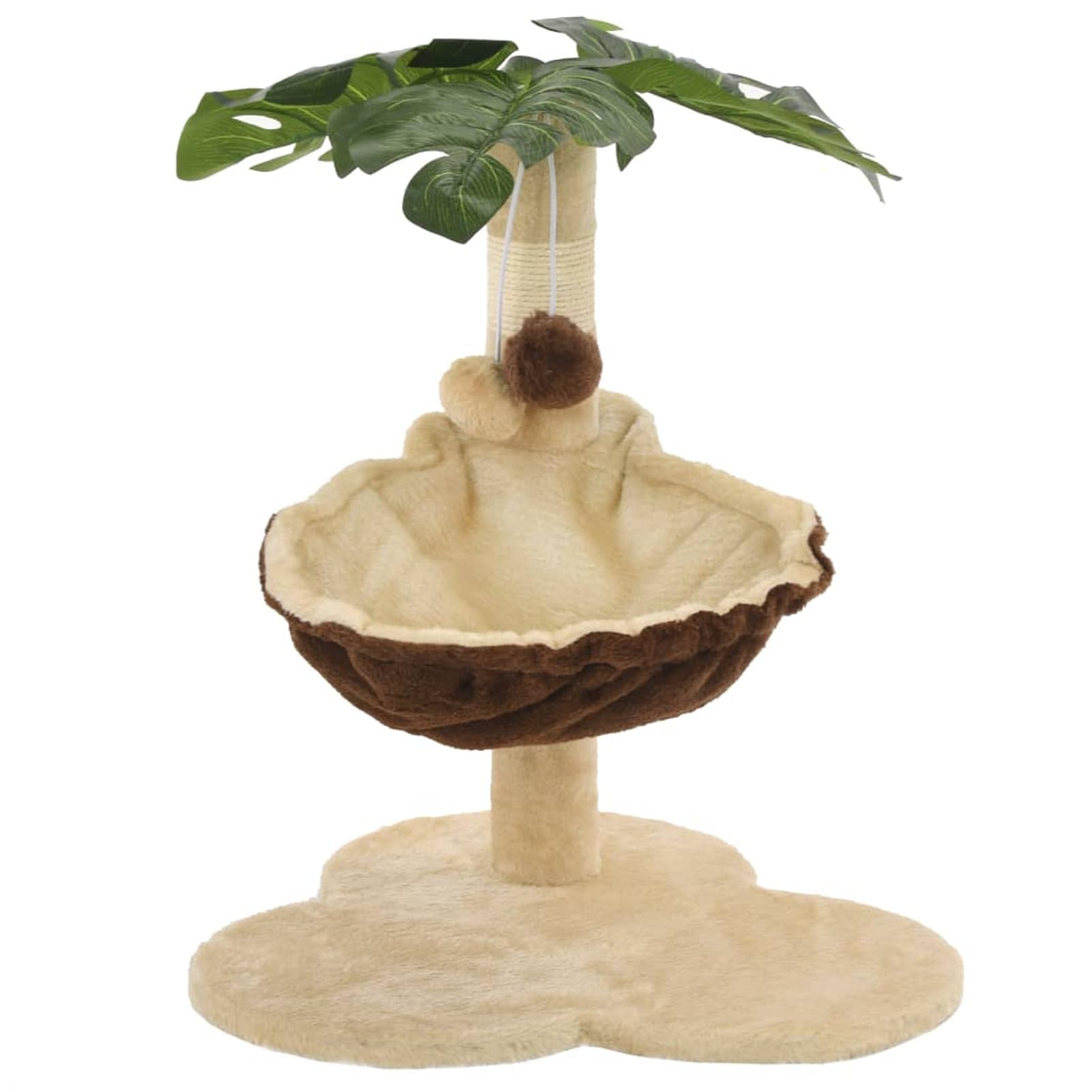 ShGaxin Rascador para Gatos con Poste de sisal 50 cm Beige y marrón, Rascador Gato, Arbol Rascador para Gatos, Gatos Accesorios, Torre Gatos, Arranhador para Gatos, Casa para Gatos