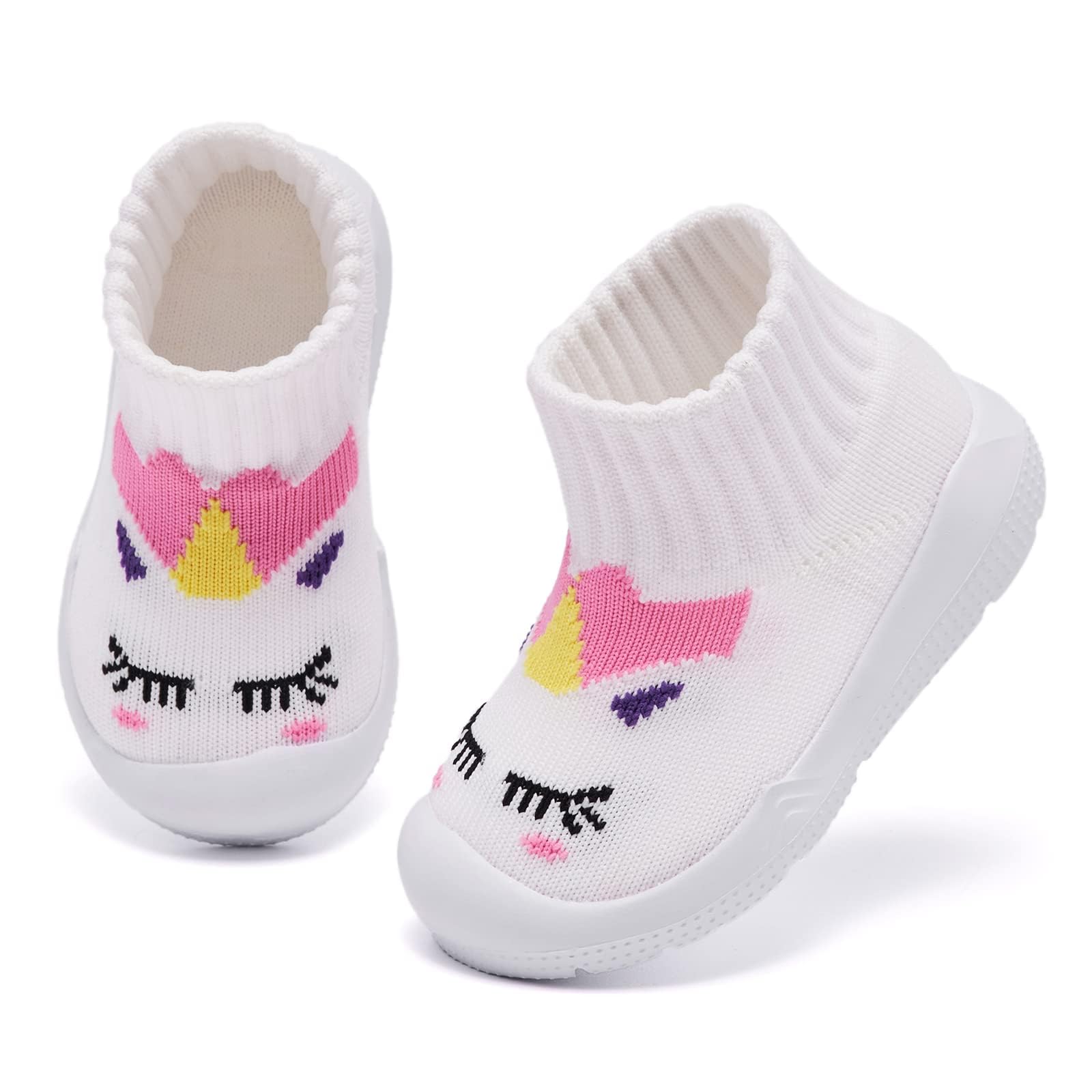 MORENDL Zapatos de bebé 0-4 años calcetín unicornio zapatillas de caminar niño zapatillas de deporte