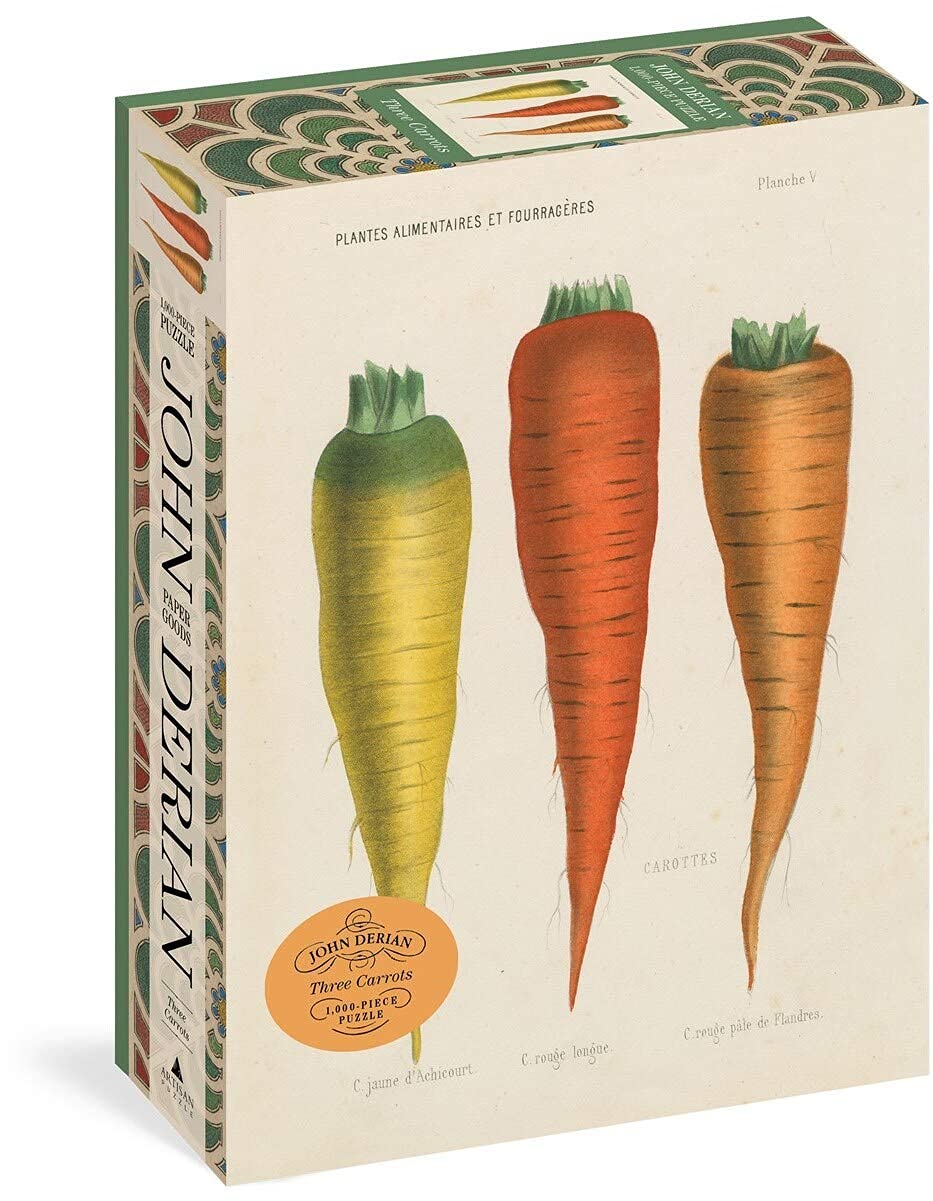 John Derian Paper Goods: Three Carrots 1,000-Piece Puzzle