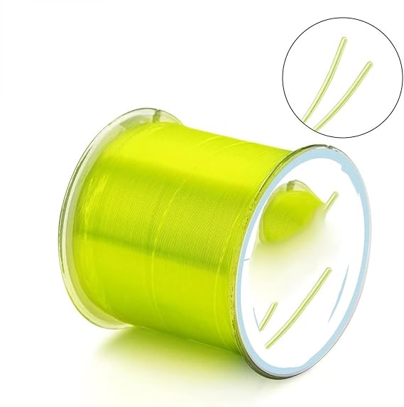 Fishing Line 500M Nylon Fishing Line Diameter 0.10mm to 0.47mm Durable Monofilament Rock Sea/Freshwater Fishing Line Tackle(Gold 500M,8.0)