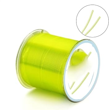 Fishing Line 500M Nylon Fishing Line Diameter 0.10mm to 0.47mm Durable Monofilament Rock Sea/Freshwater Fishing Line Tackle(Gold 500M,8.0)