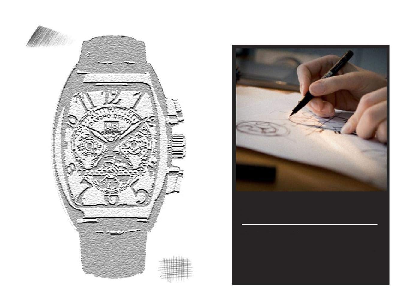 Ourui Armbanduhren,Tonneau-Förmige Mechanische Tourbillon-Herrenuhr