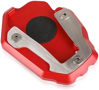 DEUYO Almohadilla De Extensión De Caballete Lateral para Pie, Base Agrandada Antideslizante para Hon&da Africa Twin Adventure Sports ES 2020-2021, Extensor De Soporte (Color : Rojo)