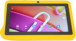 Tablet HD, bateria de 5000 mAh, plugue dos EUA, 100-240 V, câmera dupla, tablet infantil para jogos (plugue dos EUA)