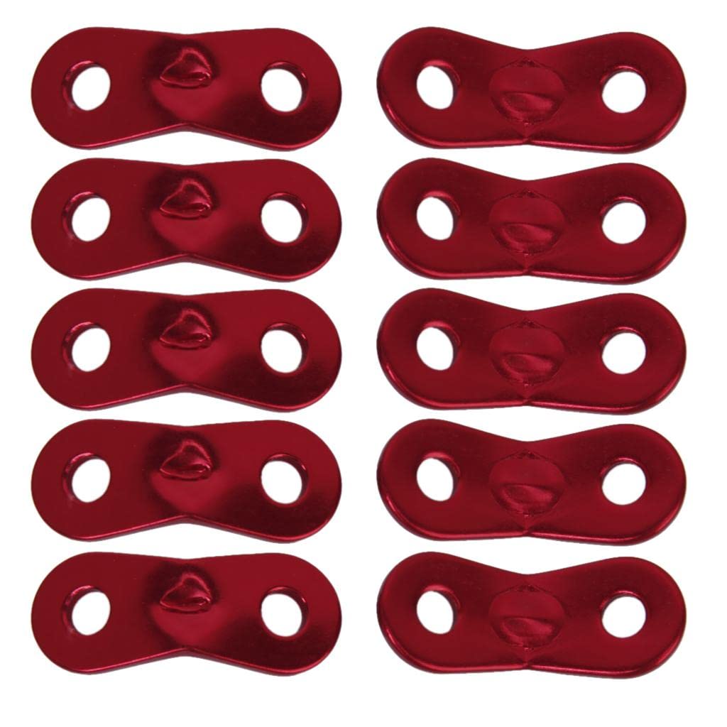 BNF® 10pc 5mm Alloy Lock Rope Tensioners Guyline Bent Runners Camping Red | Sporting Goods | Outdoor Sports | Camping & | Tents & Canopies | 10 x Guy Line Runners-image-33