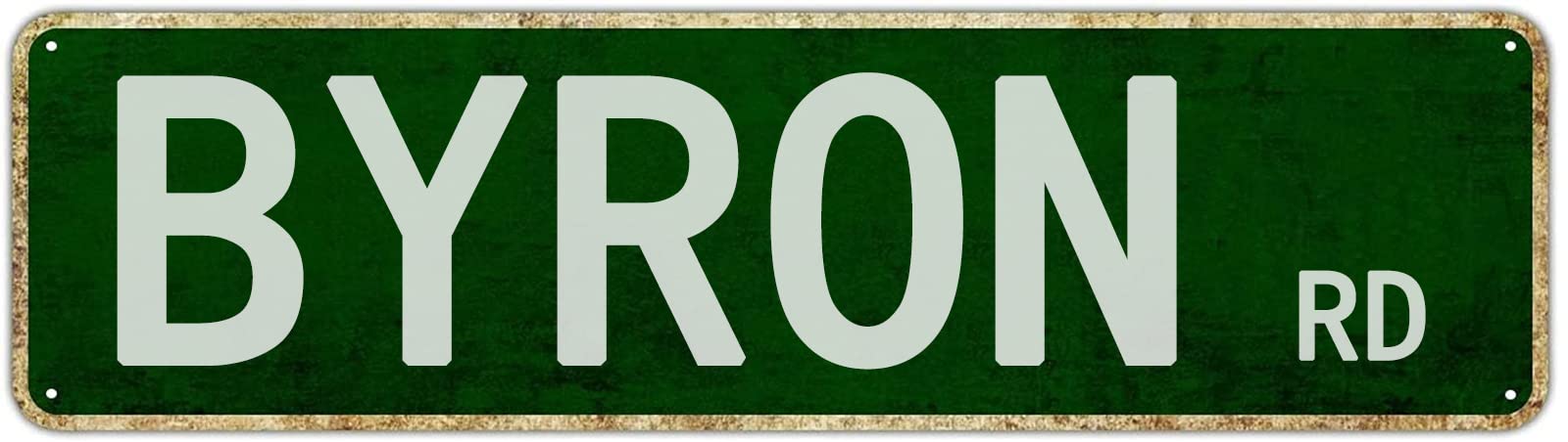 Byron Road Retro Tin Signs Aluminum Metal Sign for Home Living Room Garden Wall Yard Pub Club Decor 4x16 Inch