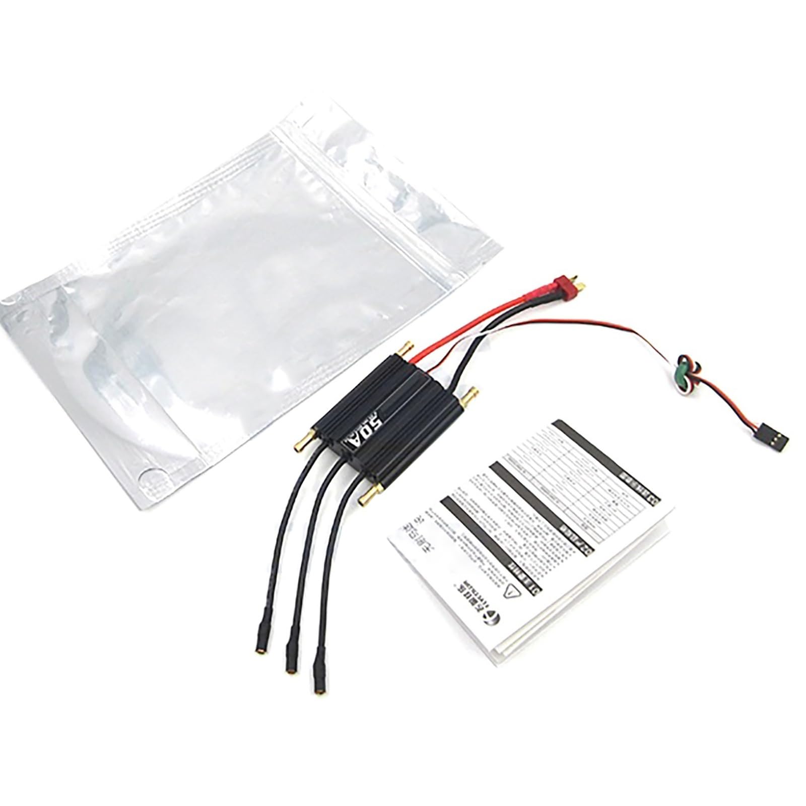 RC Boat ESC Water-Cooled Brushless Bidirectional ESC 50A/70A/90A/120A/150A Waterproof Design(XT60-plug,150A)