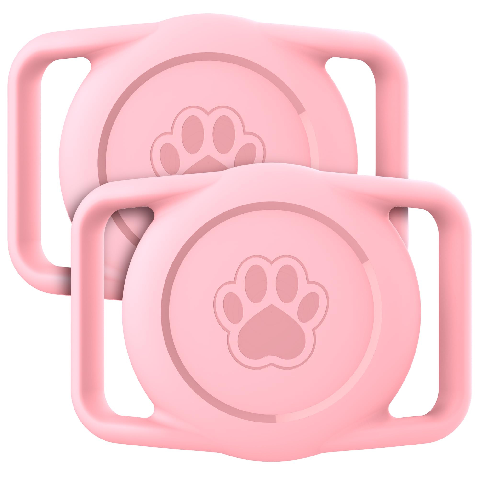 AirTag用犬用首輪ホルダー 2個パック アップグレードされた丈夫で快適なシリ…