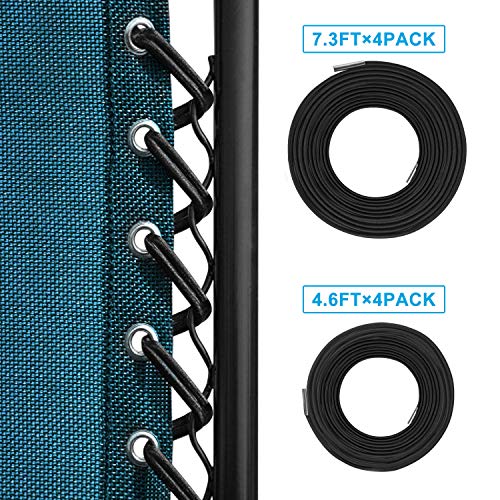 Replacement Cords(8 Cords), Keten Universal Replacement Laces for Zero Gravity Style Chair, Recliners