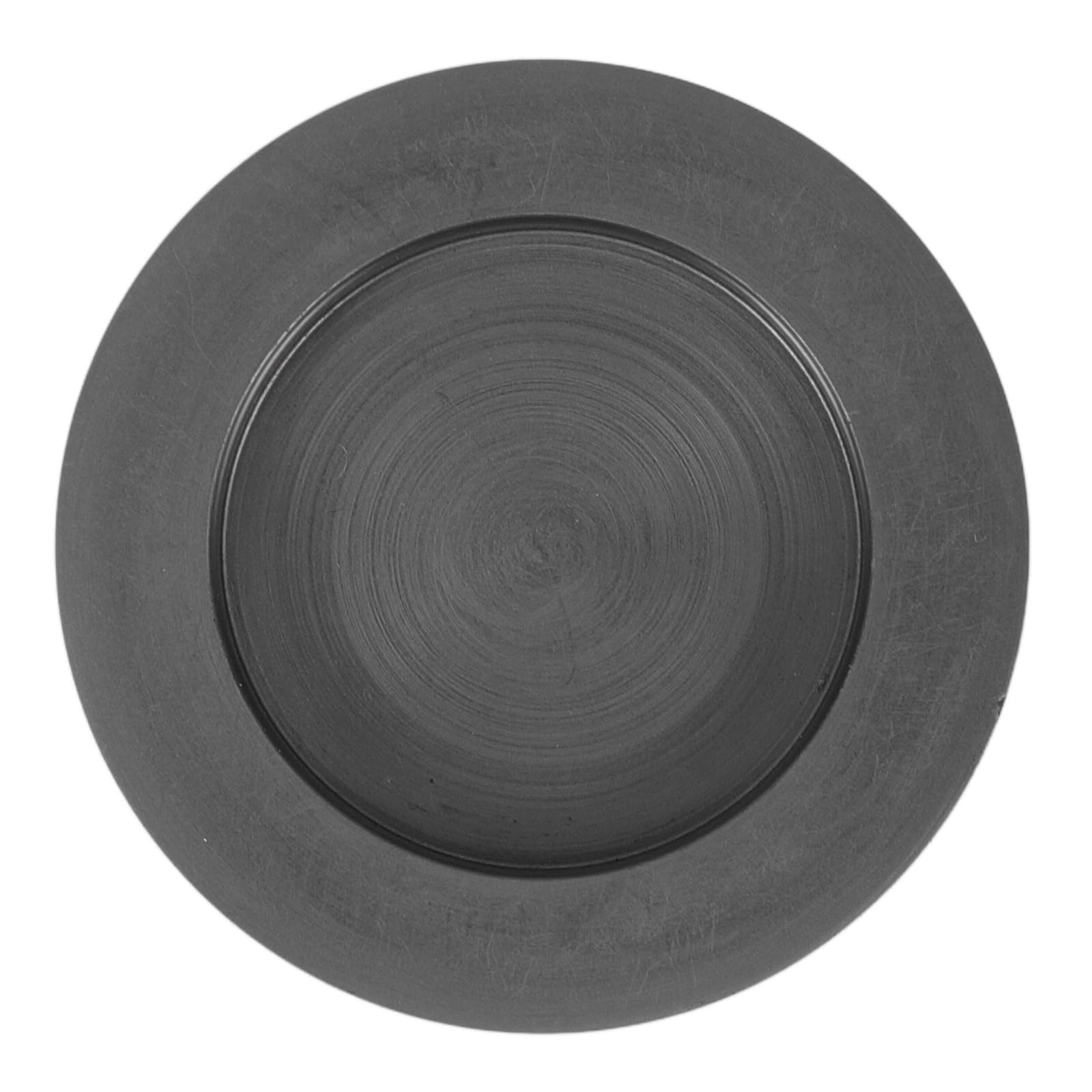 Sosoport Molde de Lingote Redondo de Grafito 3.5 Ml Diámetro Externo 45 Mm, Diámetro Interno 30 Mm y Profundidad 5 Mm, Resistente al Calor para Fundición de Plata y Metales, Adecuado