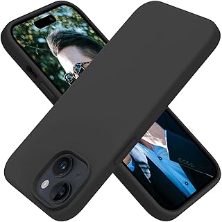 OTOFLY Compatible with iPhone 15 Plus Case, Silicone Shockproof Slim Thin Phone Case for iPhone 15 Plus (6.7 inch), (Black)