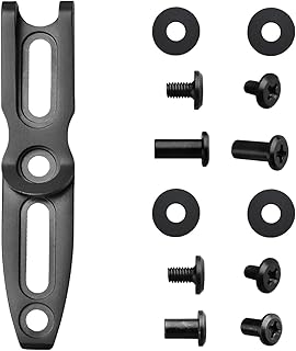 TONIFE Pocket Clip for Kydex Sheath Outdoor Knife Accessory with Multiple Hole Distances and Thickness Options (Black Titanium)