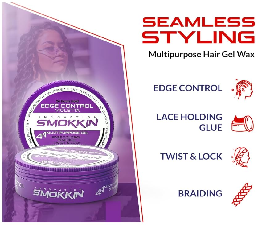 SMOKKI'N 4-IN-1 MULTI PURPOSE HAIR WAX VIOLETTA-PURPLE 175 ML