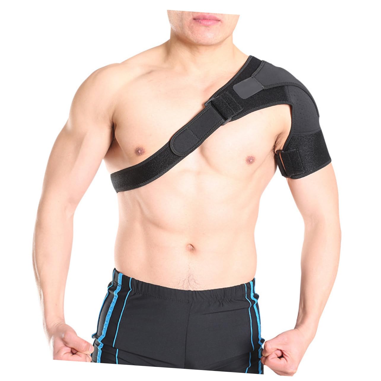Gogogmee Shoulder Shock Resistant Pad Shoulder Support Brace for Rotator Cuff Dislocation Prevention for Outdoor Sports