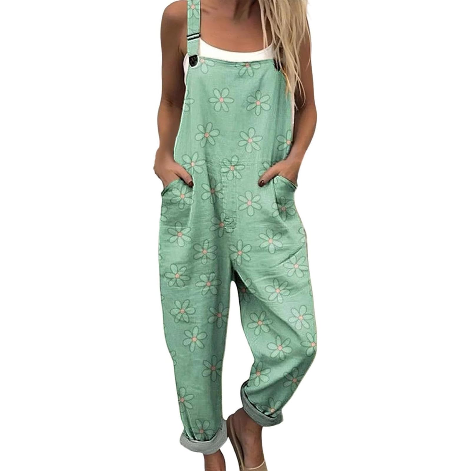 Mono largo de verano para mujer con estampado de flores 5