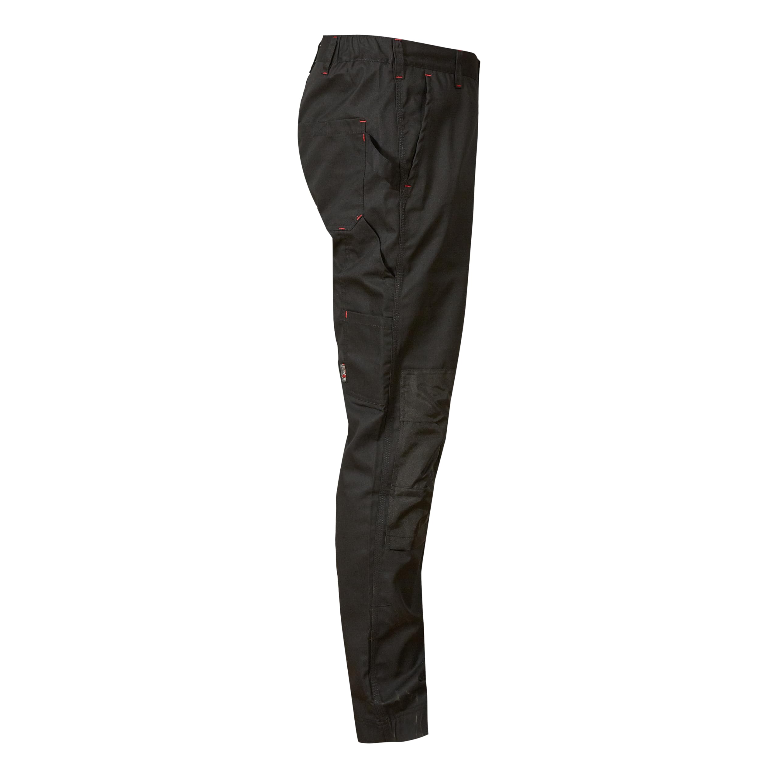 U-Power Pantalon de travail pour homme, pantalon cargo à taille élastique, avec poches genouillères, multi_poches, tissu confortable, vêtement extérieur résistant et durable (Black Carbon 54)
