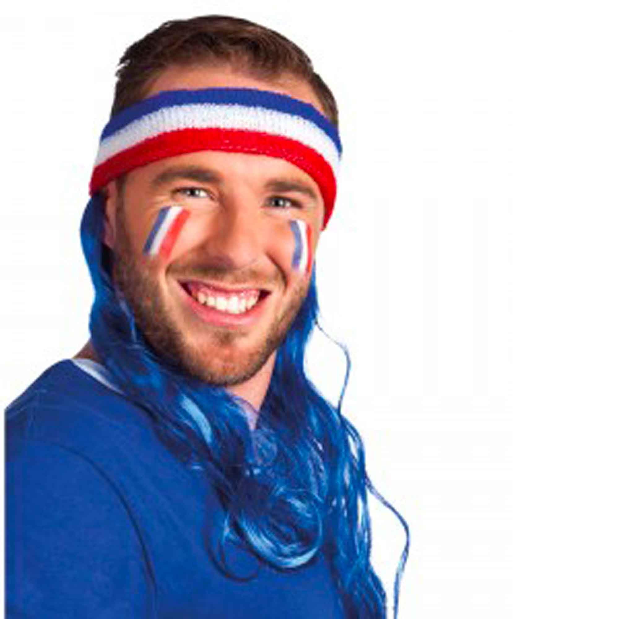 THE REPLICANT Stick Maquillage France Bleu Blanc Rouge – Peinture Faciale Supporter Tricolore 4,5 x 3 x 1 cm Sûr pour la Peau pour Match de Foot, Rugby et Fete Nationale 14 Juillet
