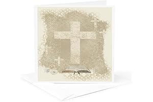 RSVP Catholic RCIA Announcement with Cross and Bible Greeting Card with Envelope (8.5" x 11")