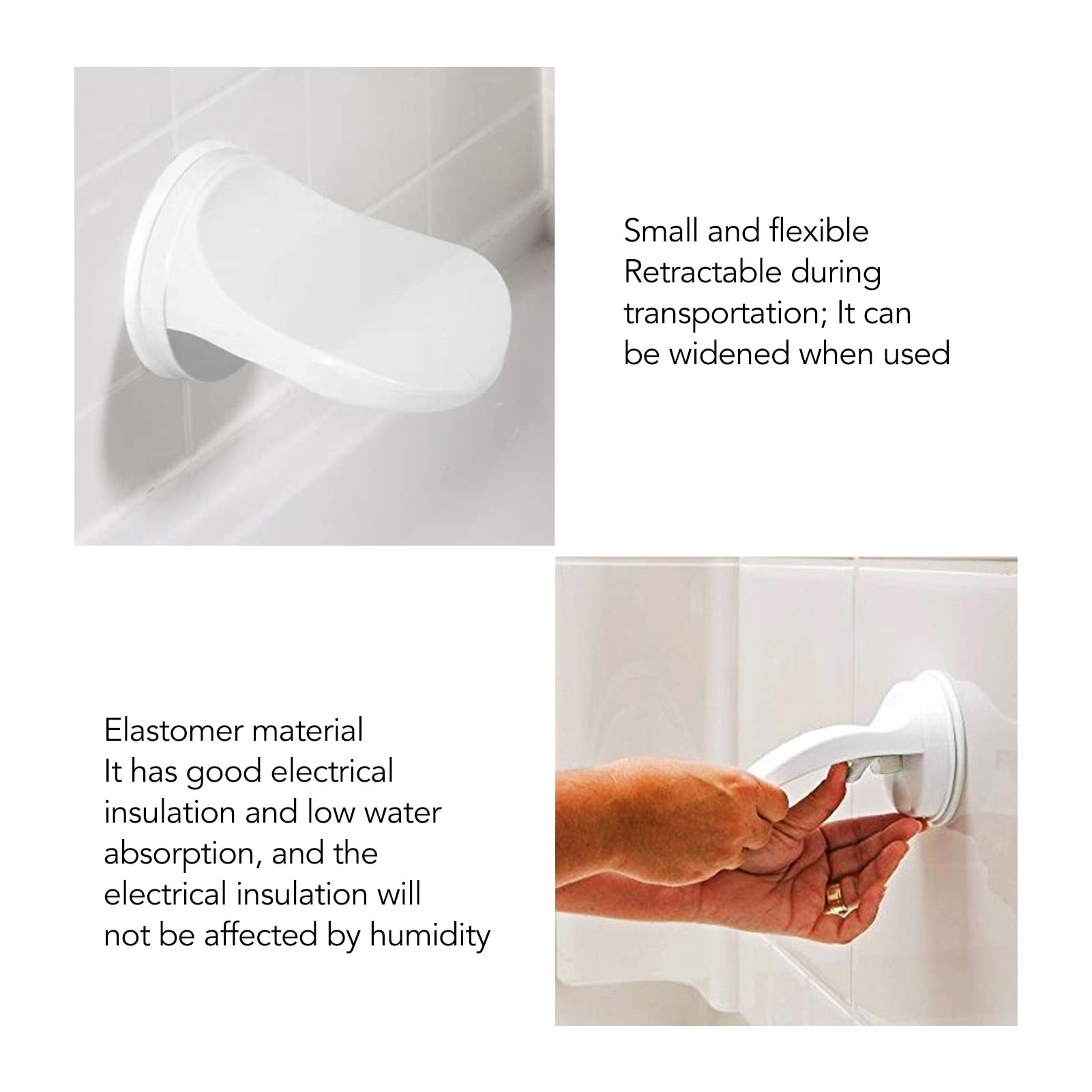 Shower Foot Rest for Shaving Legs,Pedicure Foot Rest,No Drilling is Needed Non-Slip Bathroom Pedal with Powerful Suction Cup Shower Shaving Leg Aid. Suitable for Women Back Pain Sufferers, Shower