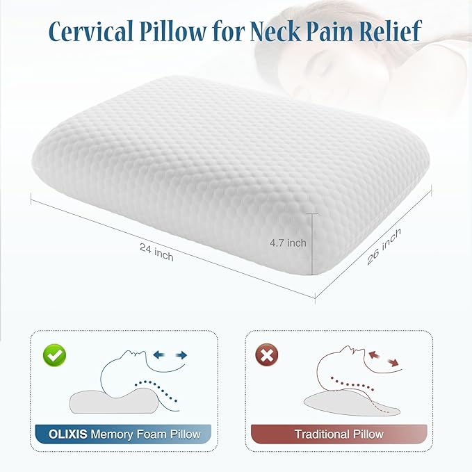 Set 2 Almohadas Memory Foam Queen Cervical Refrescante miniatura 2
