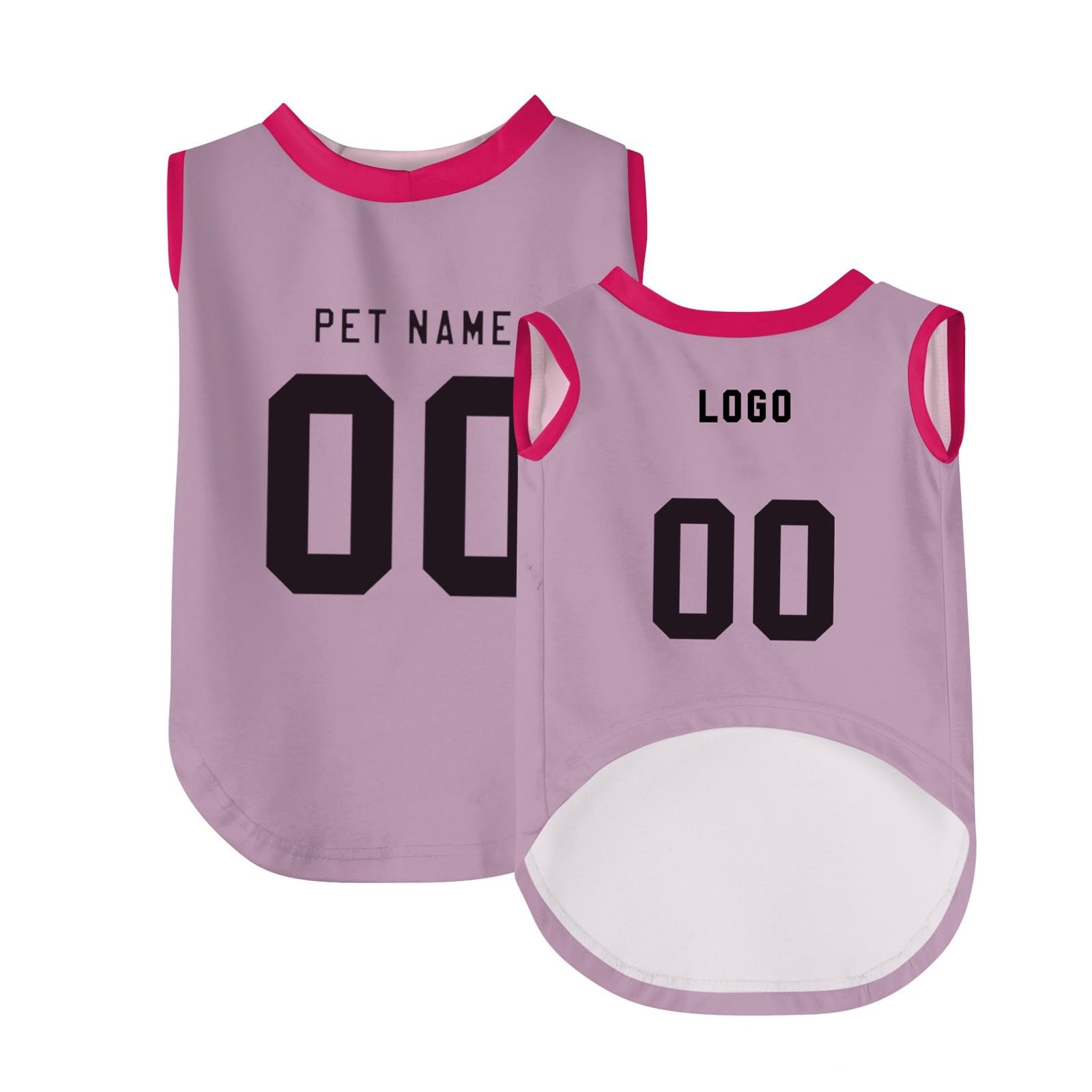 Custom Dog Tank Top Sleeveless Football Tee, Dog Football Jersey with Name Number Logo, Personalized Sports Fan Pet Jerseys Clothes for Small Medium Large Cat Dog Pet