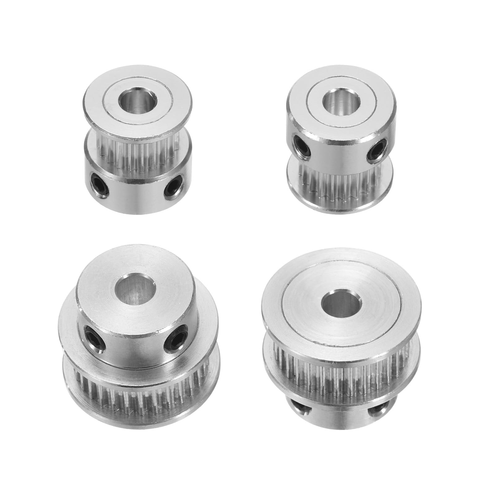 Produktbild von QUARKZMAN GT-2 Synchronrad Set 20 & 36 Zähne, 5mm Bohrung, Alu-Zahnriemenscheibe + 200x6mm Riemen Für 3D-Drucker & CNC