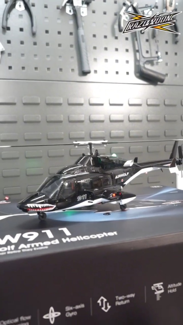 Amazon.com: Razordon WOLFBUSH AW-911 Air-Wolf RC Helicopter, 1/34