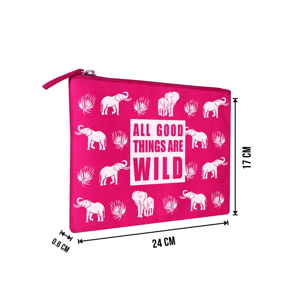 Colorbar Co-Earth The Trumpet Flat Pouch - Raspberry Pink 4