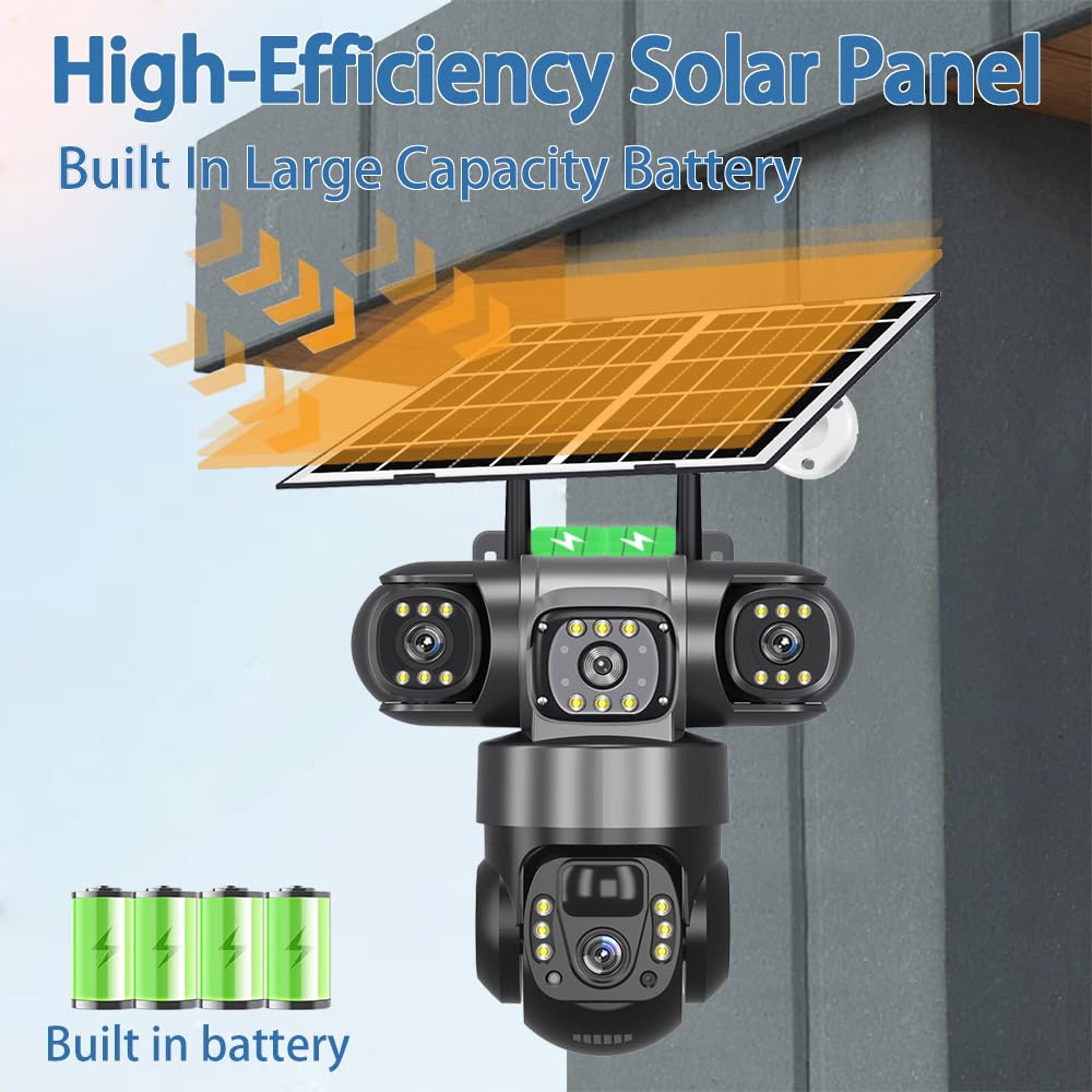 Amazon.com : V380 Pro Solar Power Camera 4G Sim Card Triple Lens