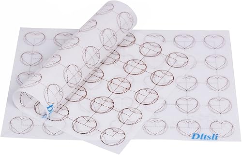 Miniatura 6 de 2 alfombrillas de silicona para hornear macarrones, tapete de 15.3 x 11 pulgadas con plantilla de macarrón de 35 círculos, tapete reutilizable