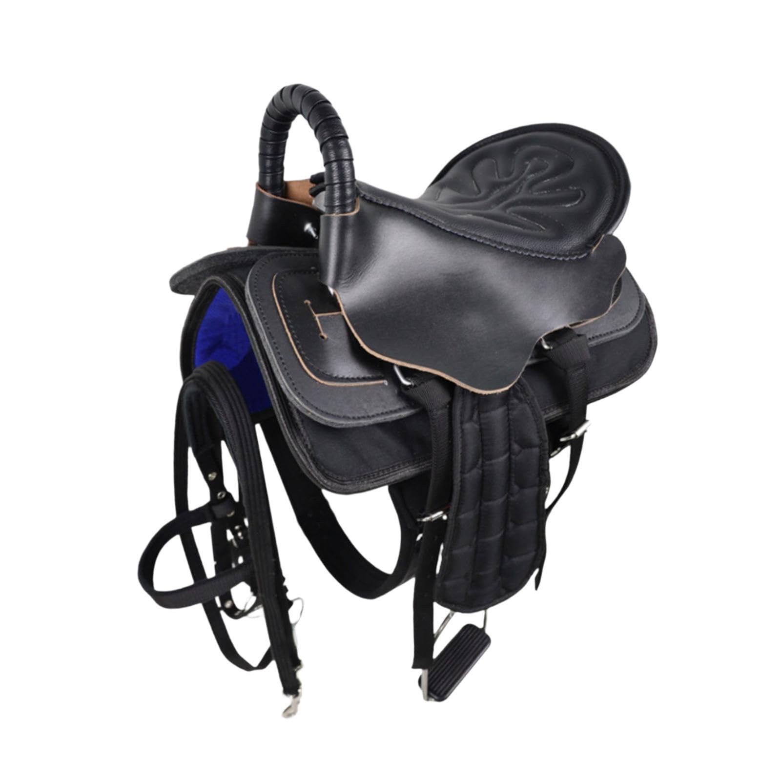 Juego de Silla de Montar para Caballo, Asiento para Montar, Fácil Instalación, Accesorio Deportivo Antideslizante, Cómodo, Cojín para Equipo